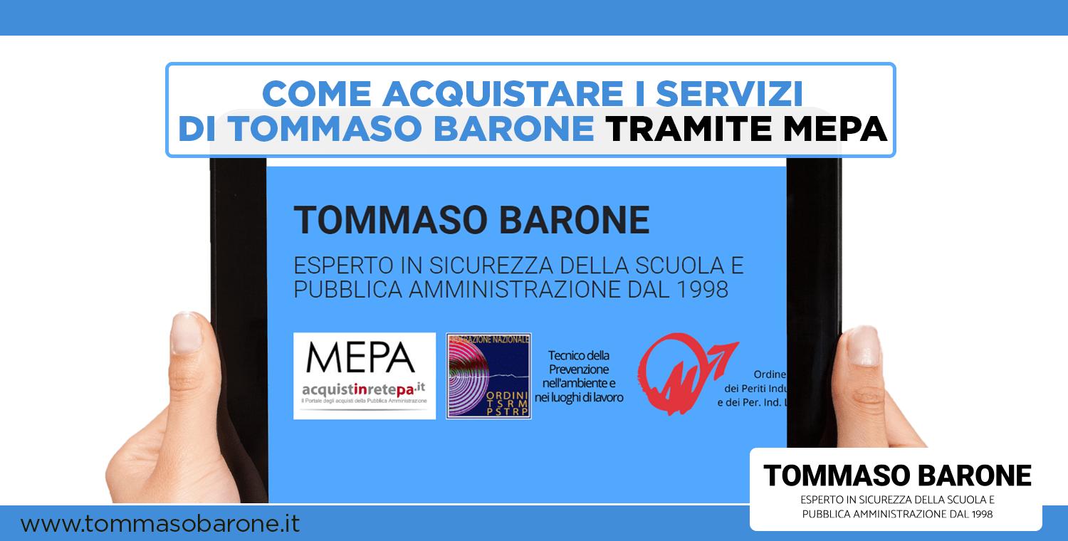 Come acquistare i servizi di Tommaso Barone tramite MEPA