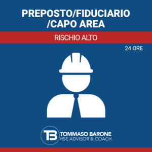 Corso Preposto/Fiduciario/Capo Area Rischio Alto monte ore 24