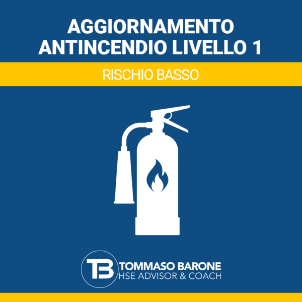 Aggiornemento Antincendio LIVELLO 1