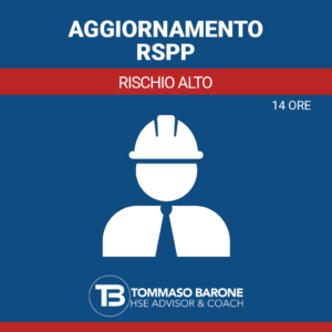 Corso Aggiornamento RSPP Rischio Alto monte ore 14