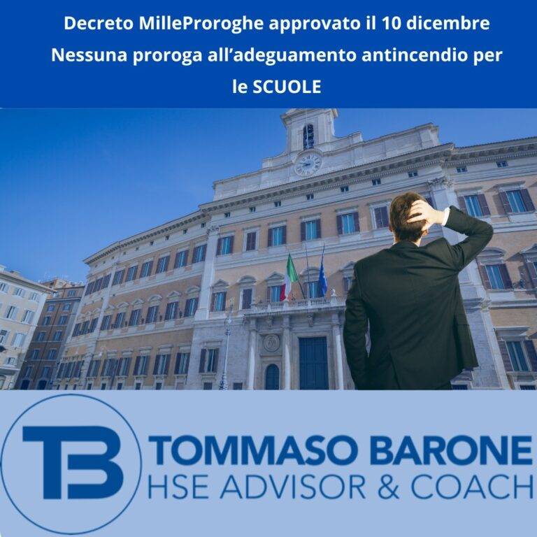 Scopri di più sull'articolo Sicurezza nelle scuole: il Decreto “Milleproroghe” dice stop alle proroghe sull’adeguamento antincendio